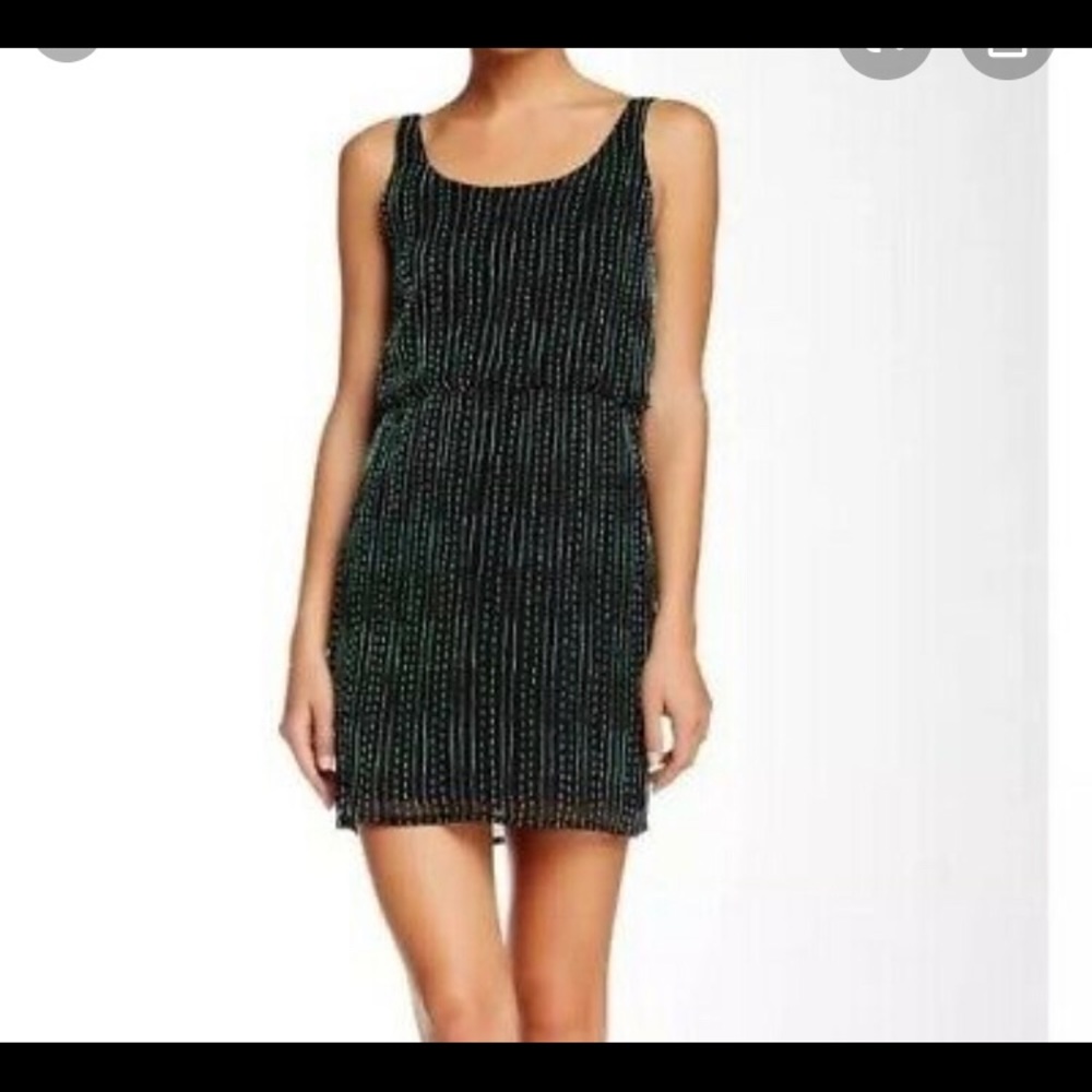 Alice + Olivia Gabby Embellished Mini Dress EUC